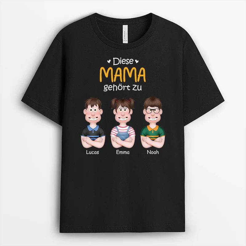 Diese Oma Gehört Zu - Personalisiertes Geschenk | Opa Papa Mama Oma T Shirt Shaun Das Schaf