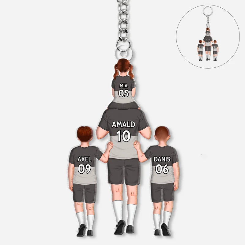 Fußball - Personalisierte Geschenke Papa | Acryl Schlüsselanhänger