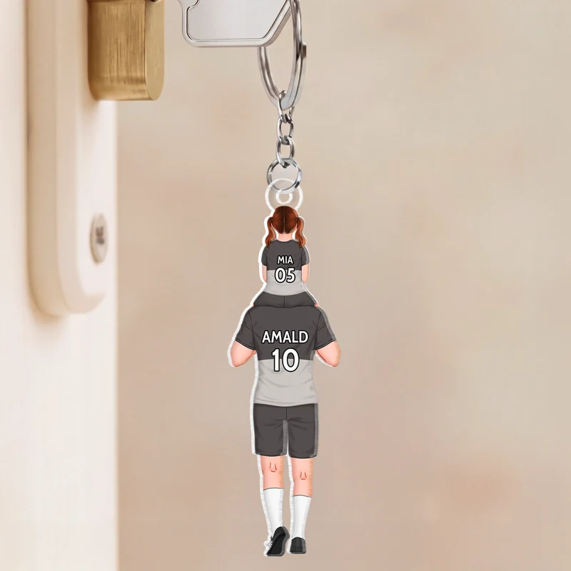 Fußball - Personalisierte Geschenke Papa | Acryl Schlüsselanhänger