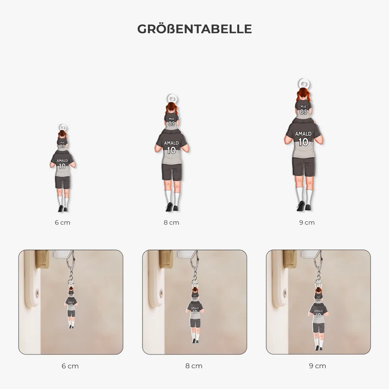 Fußball - Personalisierte Geschenke Papa | Acryl Schlüsselanhänger
