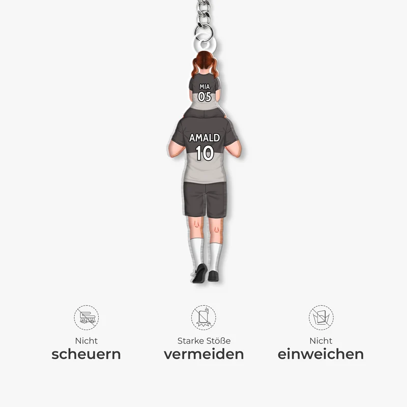 Fußball - Personalisierte Geschenke Papa | Acryl Schlüsselanhänger