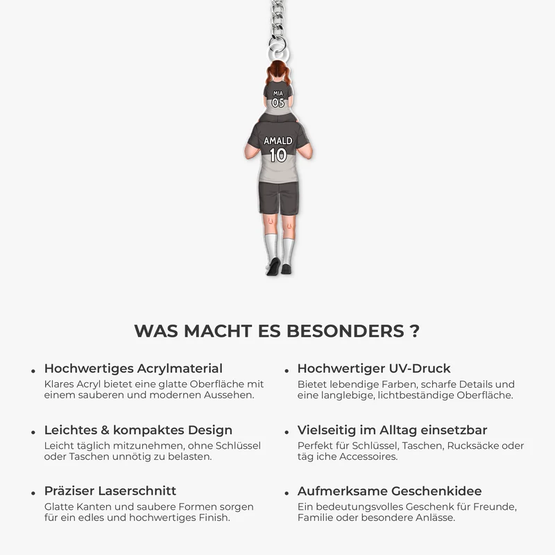 Fußball - Personalisierte Geschenke Papa | Acryl Schlüsselanhänger