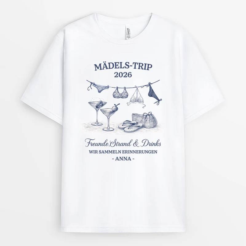 Mädels-Trip - Personalisierte Geschenke Beste Freundin | T Shirt Strand Sommer