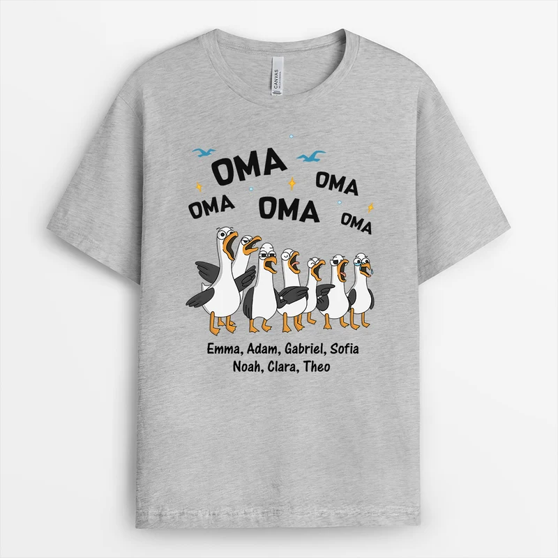 Papa Weißgesicht-Sturmtaucher - Personalisiertes Geschenk | Mama Papa Shirt