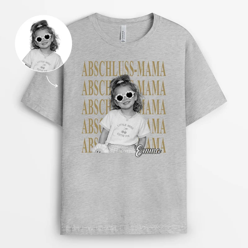 Abschluss - Personalisierte Geschenke Foto | T Shirt Weiß