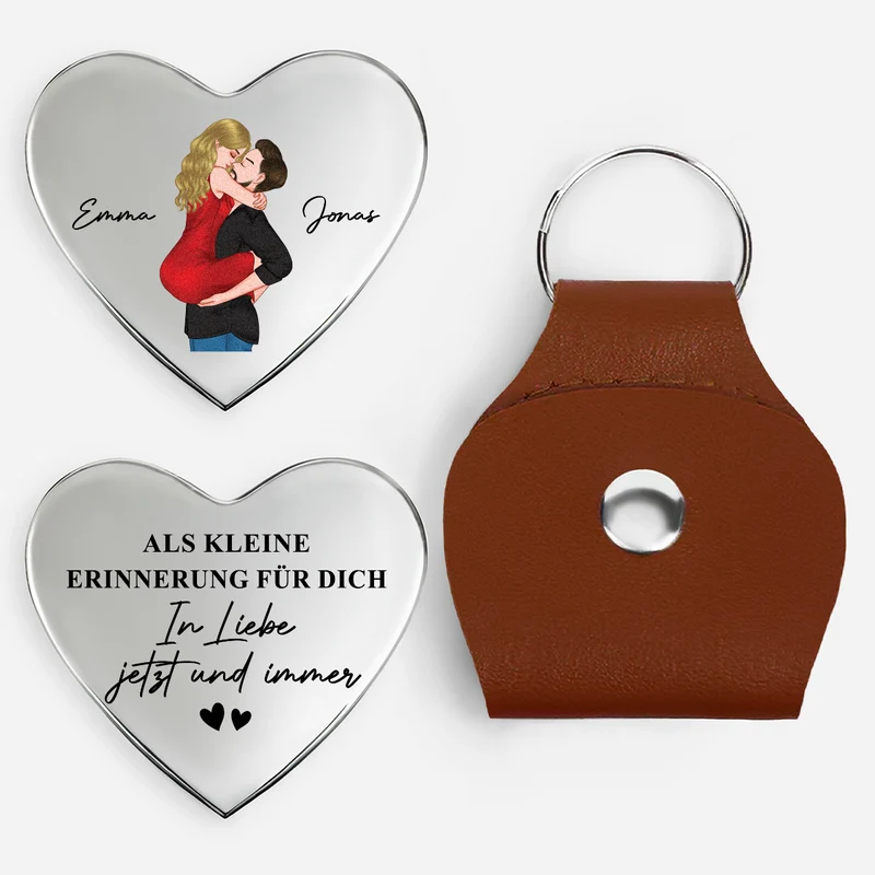 Ich Liebe Dich Mehr Als Alles Andere - Personalisierte Paar Geschenke | Herz Pocket Hug Schlüsselanhänger