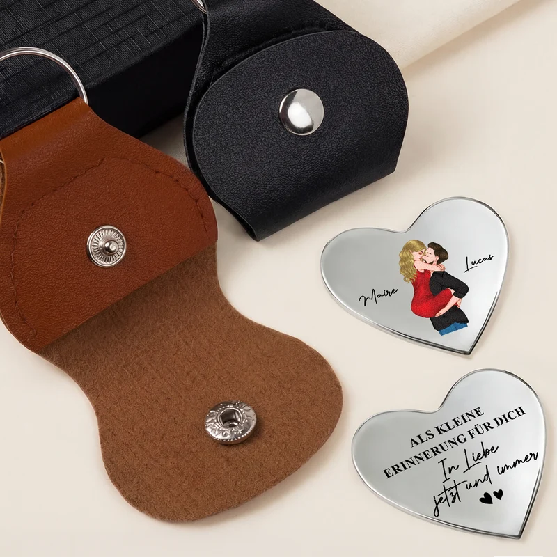 Ich Liebe Dich Mehr Als Alles Andere - Personalisierte Paar Geschenke | Herz Pocket Hug Schlüsselanhänger