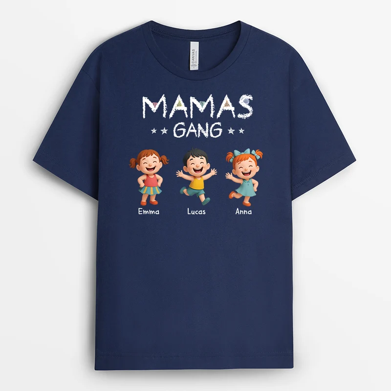 Papas Gang Buntstifte - Personalisiertes Geschenk | Mama Papa Shirt Pixar Look