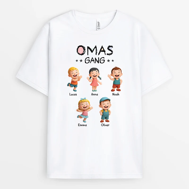Opas Gang Buntstifte - Personalisiertes Geschenk | T-Shirt Opa Oma Pixar Look