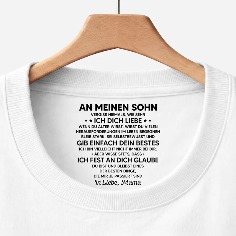 Du Bist Und Bleibst Eines Der Besten Dinge Die Mir Je Passiert Sind - Personalisiertes Geschenk | Weißes T Shirt Nackenlabel Drucken Sohn Tochter Männer Frauen