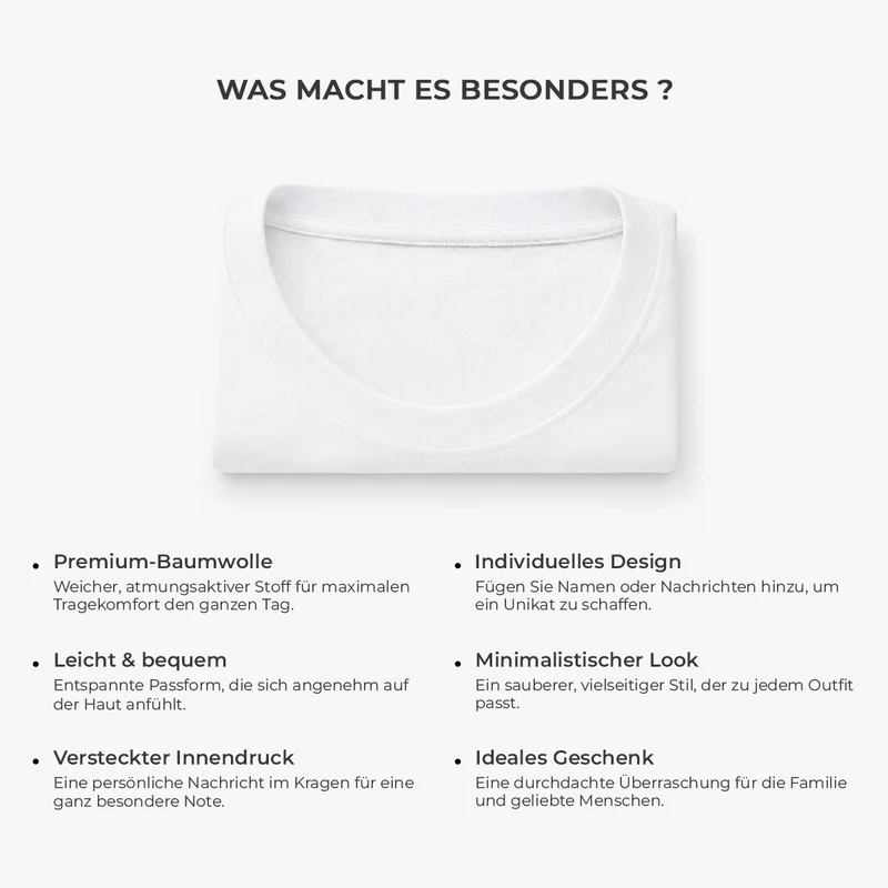 Ich Kann Versprechen Dich Für Den Rest Meines Lebens Zu Lieben - Personalisiertes Geschenk | Weißes T Shirt Nackenlabel Drucken Sohn Tochter