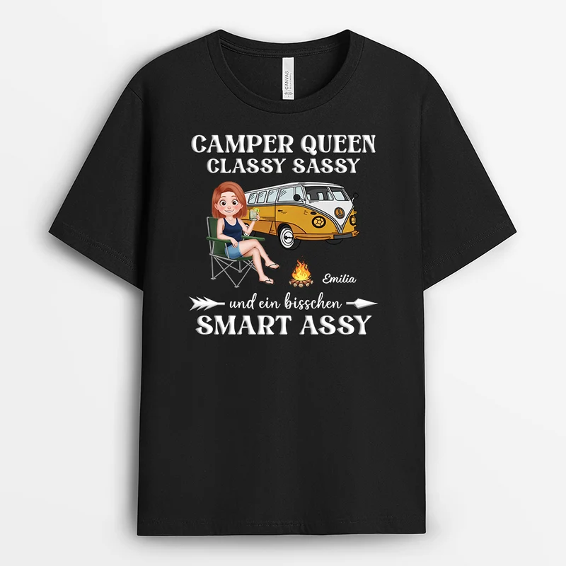 Camper Queen - Personalisierte Geschenke Für Frauen | T Shirts
