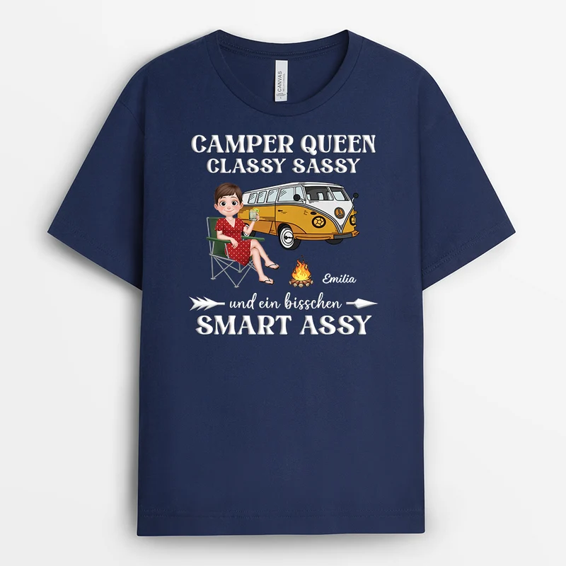 Camper Queen - Personalisierte Geschenke Für Frauen | T Shirts