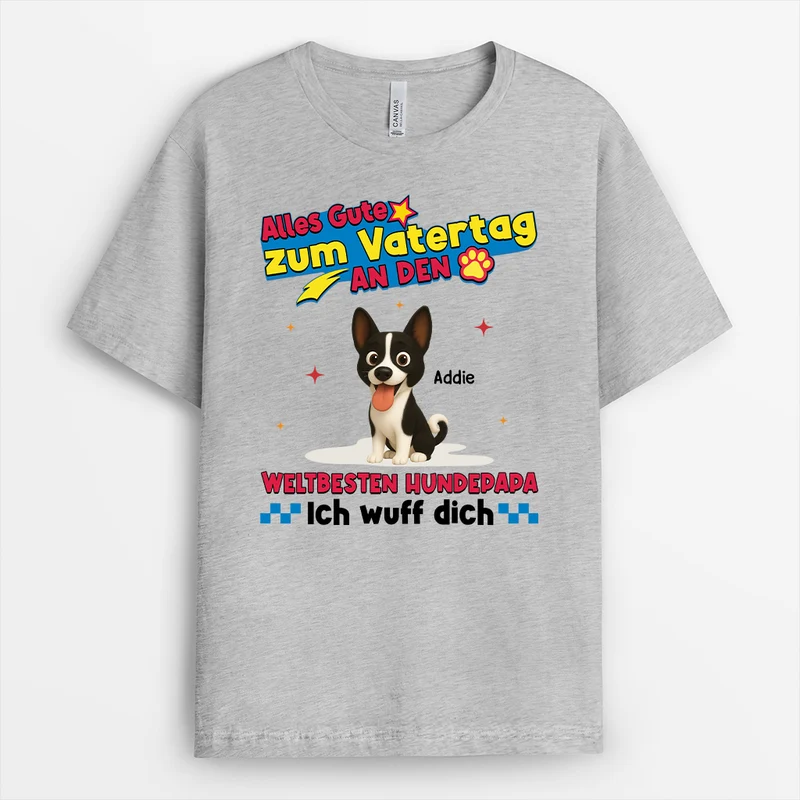 Alles Gute Zum Muttertag Vatertag - Personalisiertes Hunde Geschenk | T Shirt