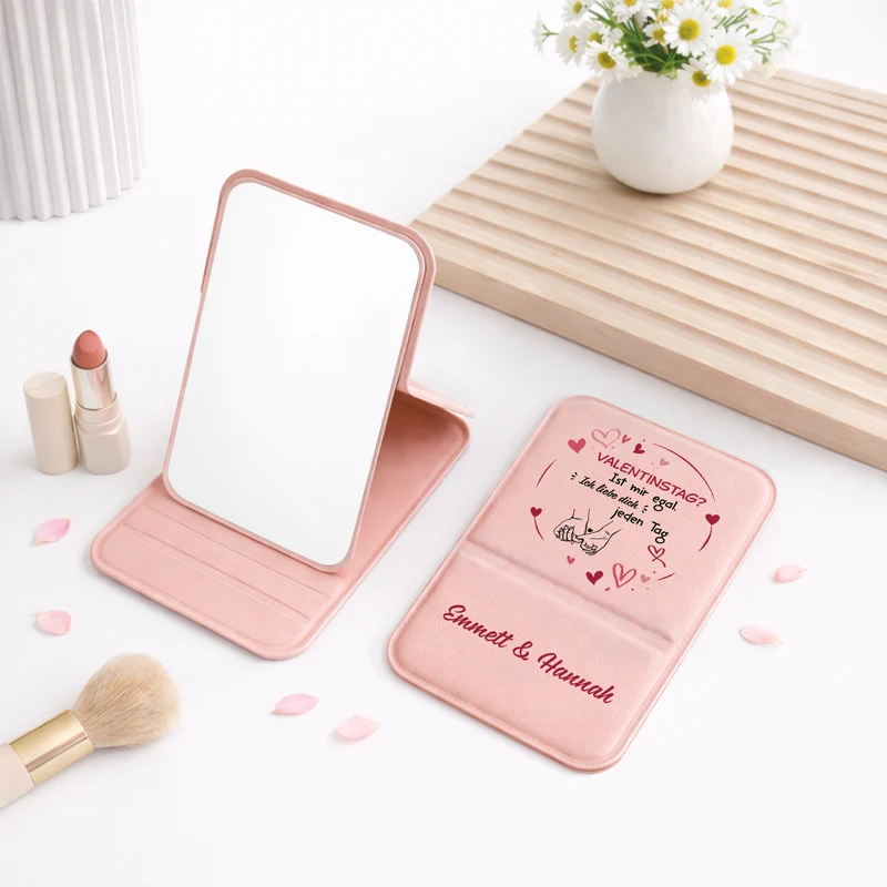 Valentinstag Ist Mir Egal Ich Liebe Dich Jeden Tag - Personalisierte Paar Geschenke | Taschenspiegel