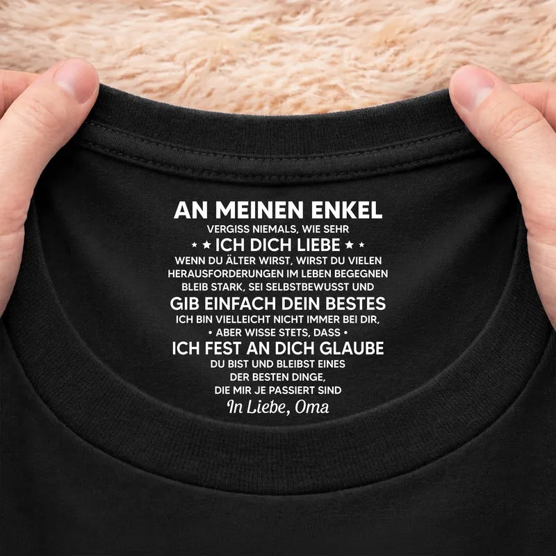 Du Bist Und Bleibst Eines Der Besten Dinge Die Mir Je Passiert Sind - Personalisiertes Geschenk | Schwarzes T Shirt Nackenlabel Drucken Sohn Tochter Männer Frauen