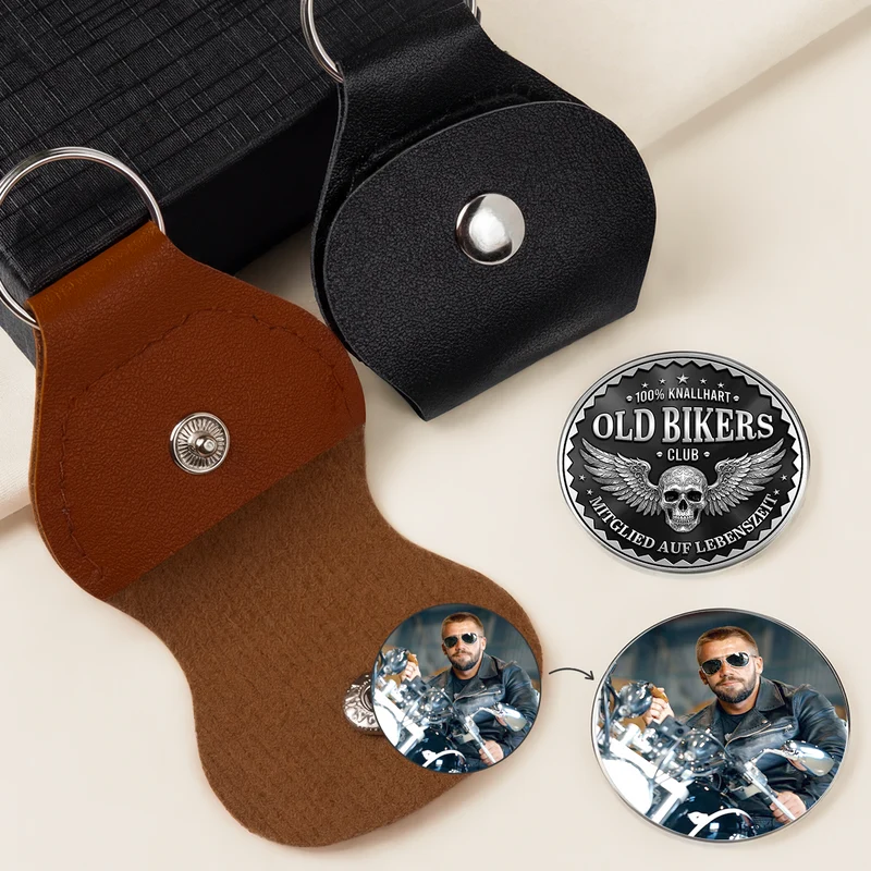 Old Bikers Club - Personalisierte Geschenke Für Männer | Pocket Hug Schlüsselanhänger