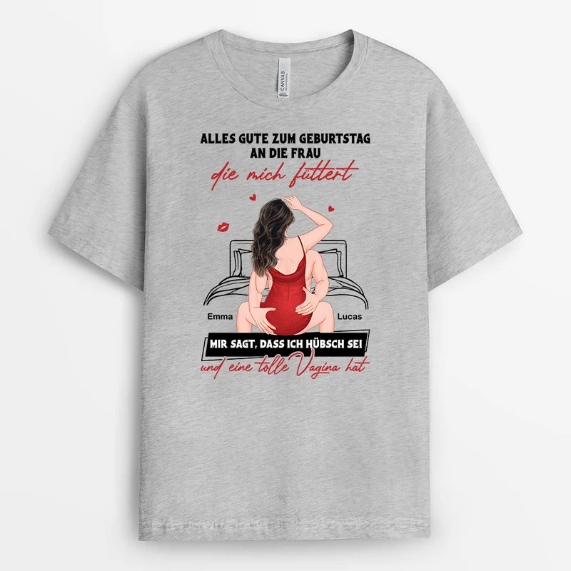Alles Gute Zum Geburtstag An Den Mann/An Die Frau - Personalisierte Paar Geschenke | T Shirt