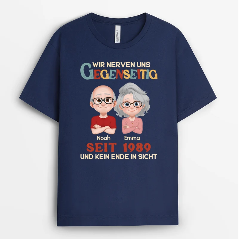 Wir Nerven Uns Gegenseitig - Personalisierte Geschenke Paar | T Shirt Cartoon