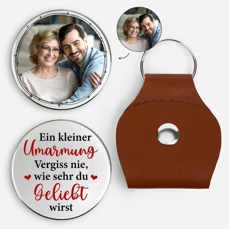 Ein Kleiner Pocket Hug - Personalisierte Geschenke Foto | Pocket Hug Schlüsselanhänger Männer & Frauen