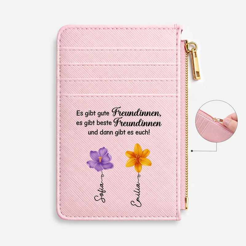 Es Gibt Gute Freundinnen Es Gibt Beste Freundinnen Und Es Gibt Dich - Personalisiertes Geschenk | Kartenetui
