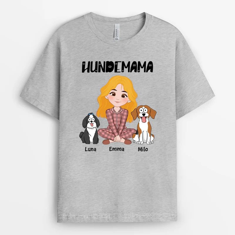 Hundemama - Personalisiertes Geschenk | Hunde T-shirts