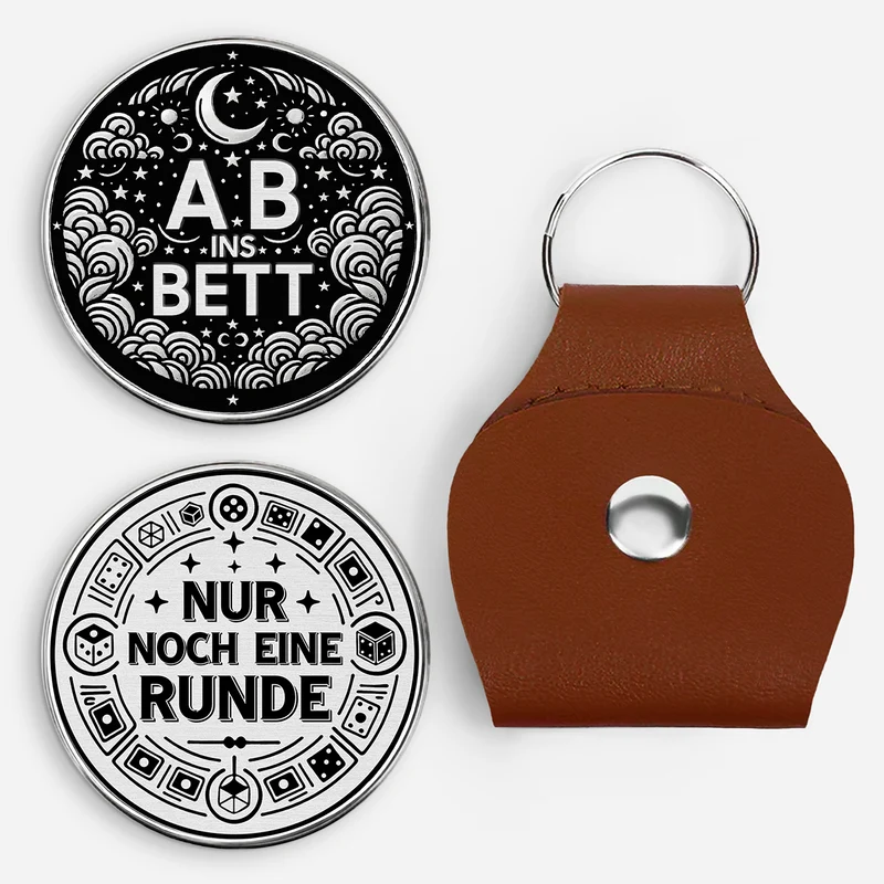 Entscheidungsmünze - Personalisiertes Geschenk | Pocket Hug Schlüsselanhänger