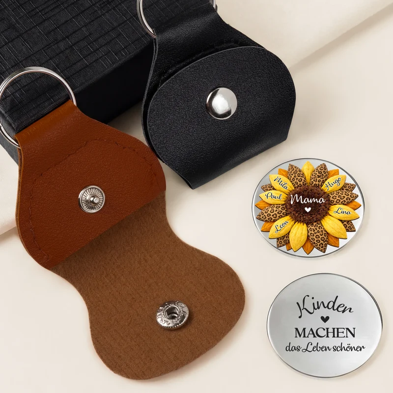 Enkelkinder Machen Das Leben Schöner - Personalisiertes Geschenk | Pocket Hug Schlüsselanhänger Oma Mama