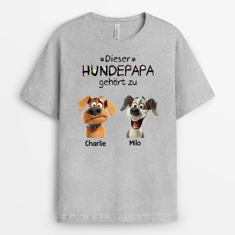 Diese Hundemama Gehört Zu Buntstifte - Personalisiertes Geschenk | T Shirt Hund