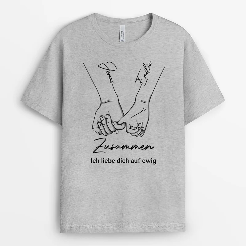 Von Unserem Ersten Kuss Bis Zum Letzten Atemzug - Personalisierte Geschenke Paare | T Shirt