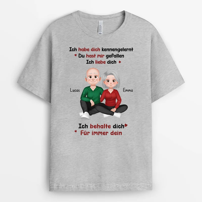 Ich Liebe Dich Ich Behalte Dich - Personalisierte Paar Geschenke | T Shirt