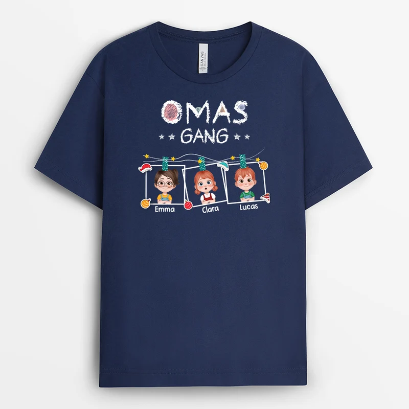 Opas Gang Bunstifte Bilderrahmen Cartoon - Personalisierte Weihnachtsgeschenke | Opa & Oma T Shirt