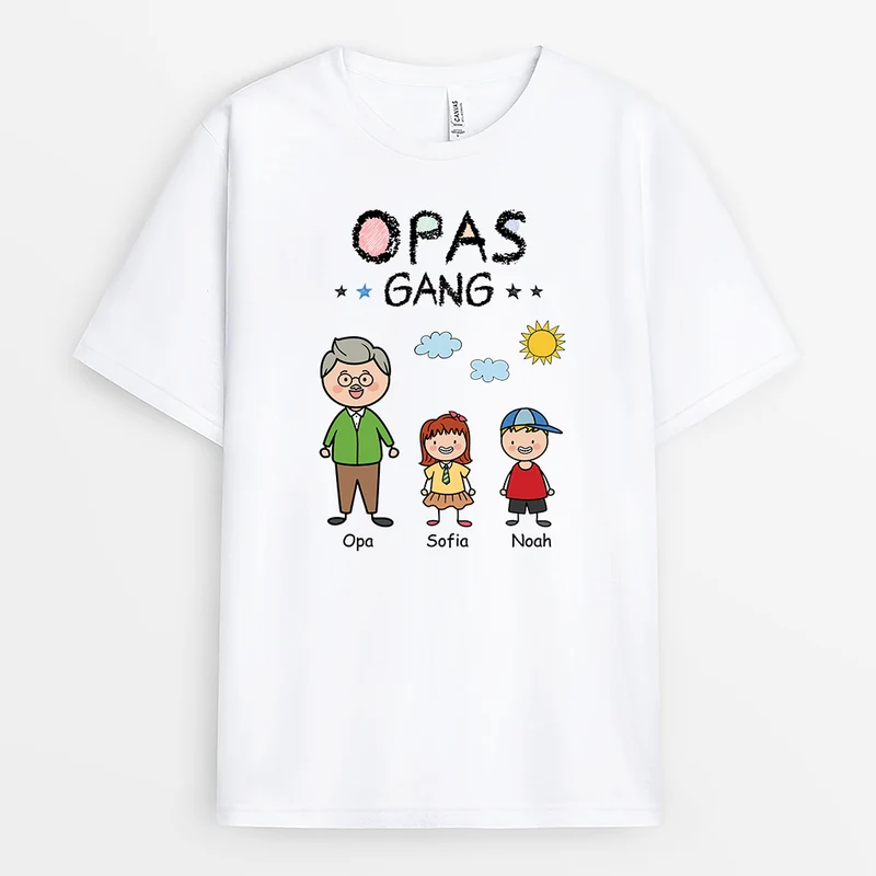 Opas Gang Buntstifte - Personalisierte Geschenke Oma Und Opa | T Shirt