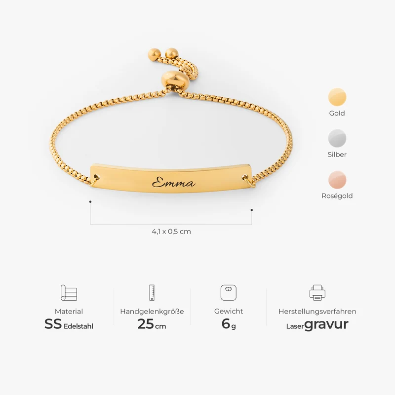 Schiebearmband - Personalisierte Geschenke Für Männer & Damen | Armbänder