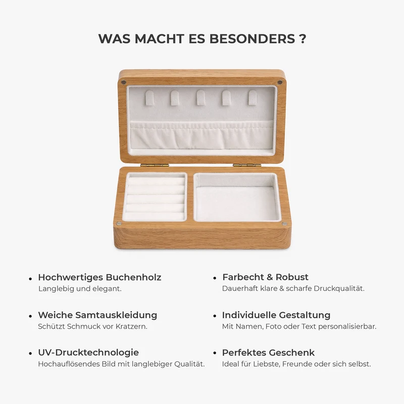 Erst Mama Jetzt Oma - Personalisiertes Geschenk | Schmuckkästchen Holz