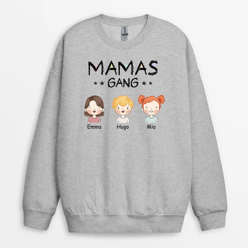 Papas/Mamas Gang - Personalisiertes Geschenk | Sweatshirts Mama/Papa Buntstifte