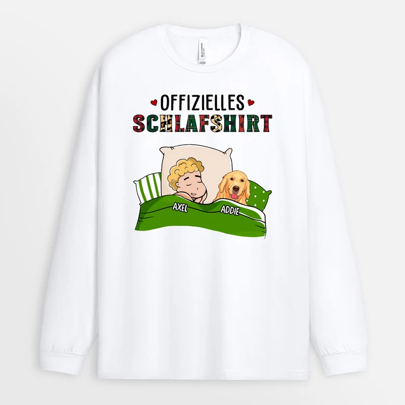 Offizielles Schlafshirt - Personalisierte Geschenke | Pullover für Hundebesitzer