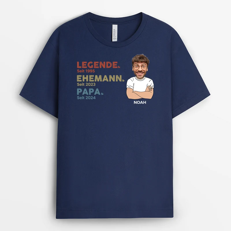 Die Legende - Personalisiertes Geschenk | T-shirt für Opas/Papas