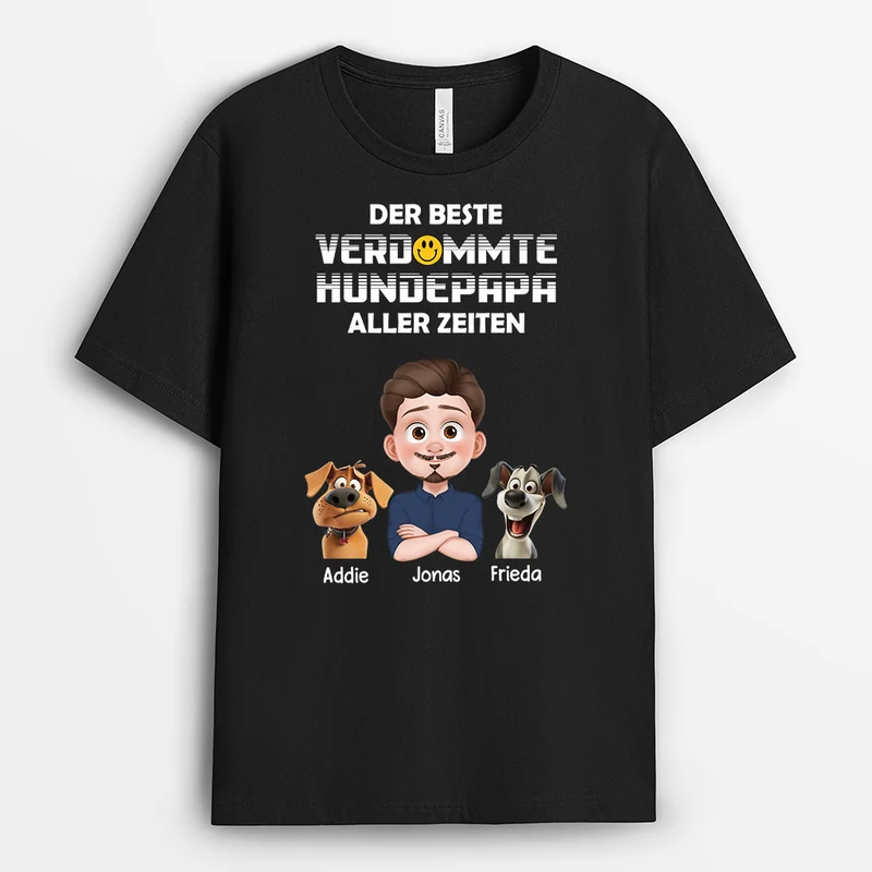 Der Beste Verdammte Hundepapa Aller Zeiten - Personalisiertes Geschenk | Hunde T-shirts