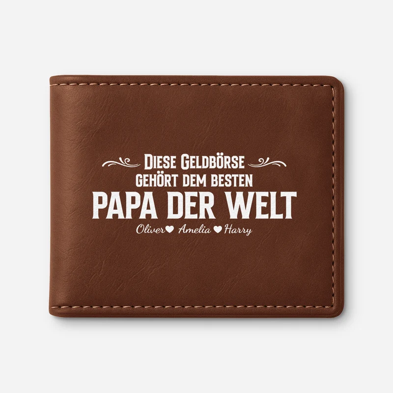 Diese Geldbörse Gehört Dem Besten Papa Der Welt - Personalisierte Geschenke Herren | Portemonnaie