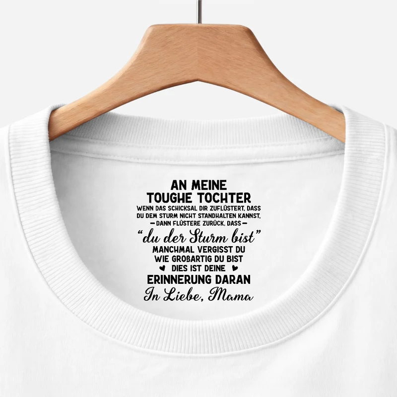Manchmal Vergisst Du Wie Großartig Du Bist - Personalisiertes Geschenk | Weißes T Shirt Nackenlabel Drucken Sohn Tochter Männer Frauen