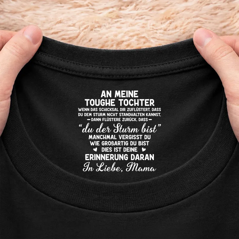 Manchmal Vergisst Du Wie Großartig Du Bist - Personalisiertes Geschenk | Schwarzes T Shirt Nackenlabel Drucken Sohn Tochter Männer Frauen