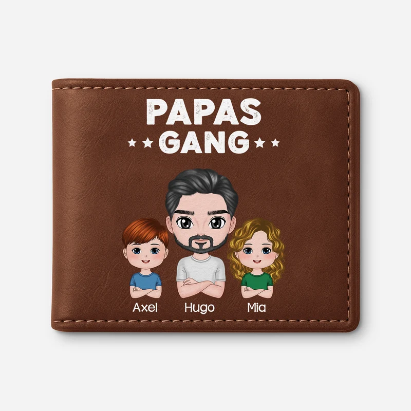 Papas Gang - Personalisierte Geschenke Herren | Portemonnaie Cool
