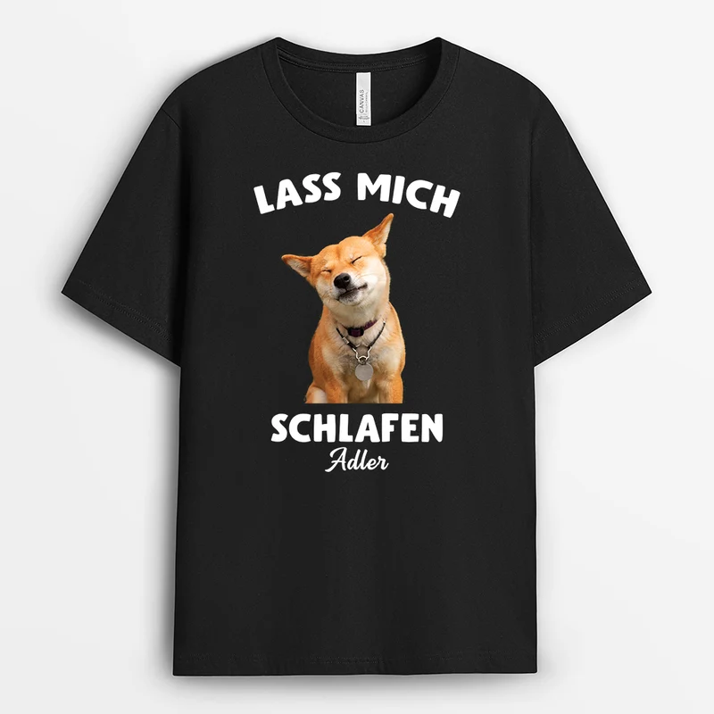 Lass Mich Schlafen - Personalisiertes Geschenk | Schlafshirt Damen Und Herren