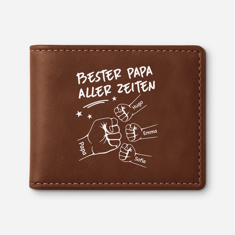 Bester Papa Aller Zeiten - Personalisierte Geschenke Herren | Portemonnaie