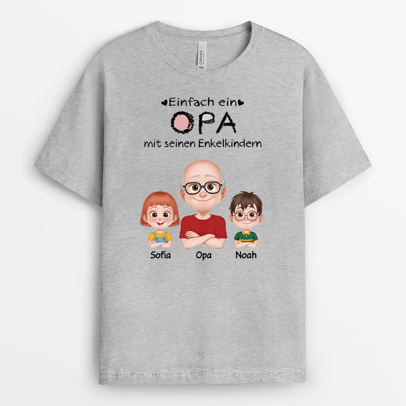 Einfach Eine Mama Und Ihre Kinder - Personalisiertes Geschenk | Mama T-Shirt