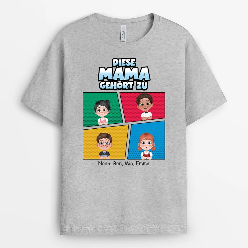 Diese Oma Gehört Zu Comic Panels - Personalisiertes Geschenk | Oma T Shirt