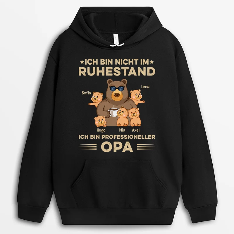 Ich Bin Professioneller Opa - Personalisierte Geschenke | Hoodie für Papa/Opa