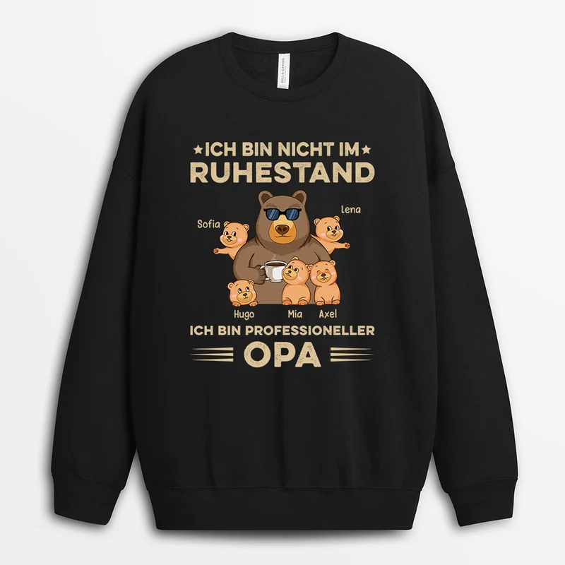 Ich Bin Professioneller Opa - Personalisierte Geschenke | Pullover für Papa/Opa