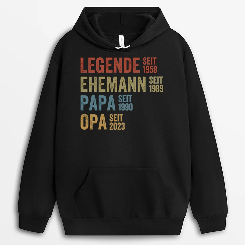Die Legende - Personalisiertes Geschenk | Opa/Papa Hoodie